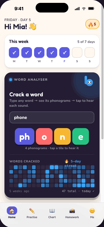 Home screen